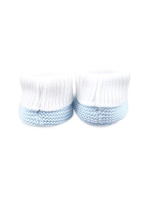 Scarpina in filo di cotone bianco e blu LITTLE BEAR KIDS | 8130BCOCIELO